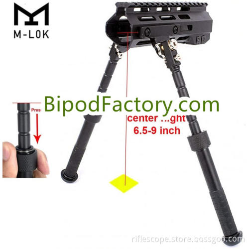 Tactical Atlas V8 Style 6.5-9 Inches Side Mounted Rifle Bipod for M-LOK Rail
